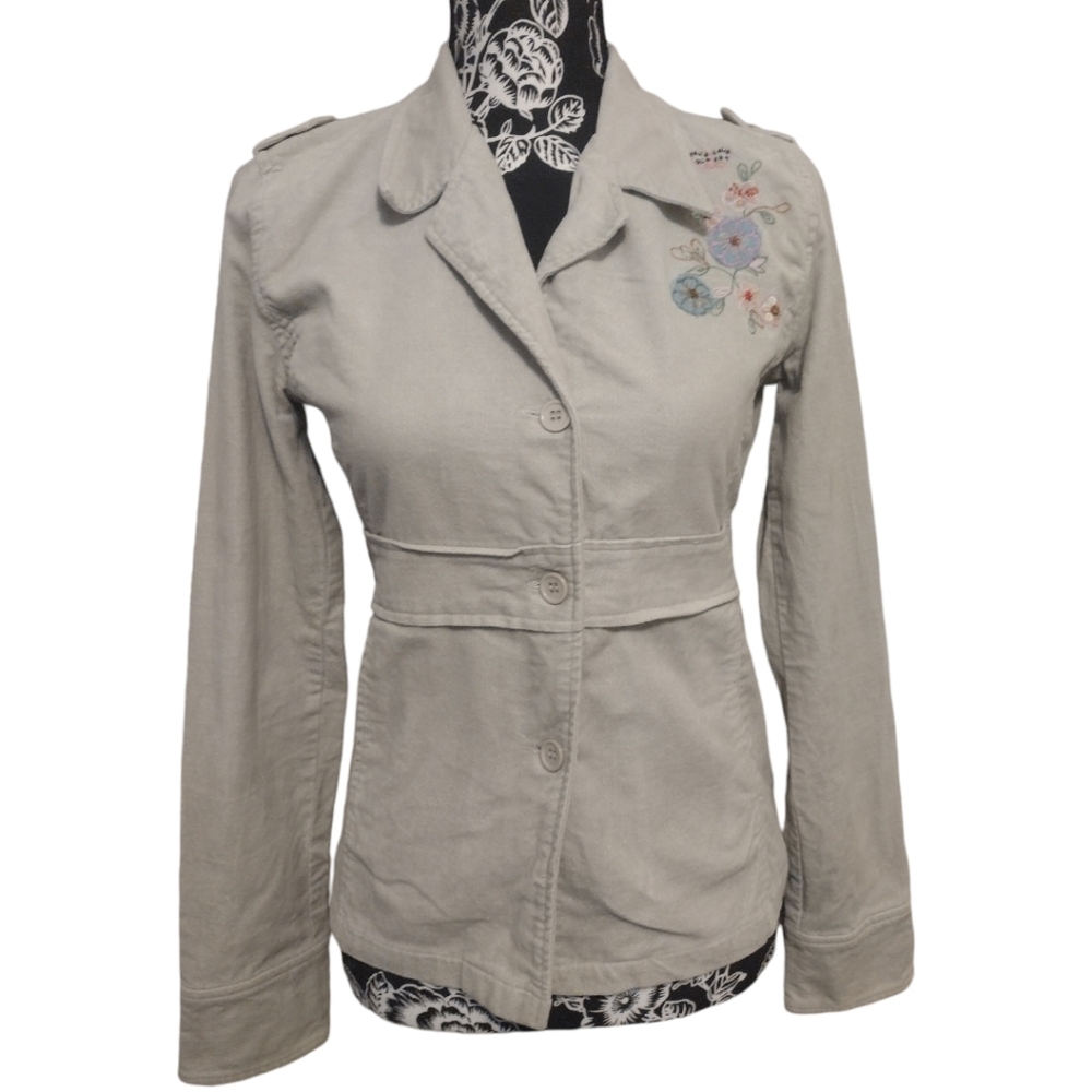 BKE Boutique Bohemian Retro Inspired Velvet Jacket